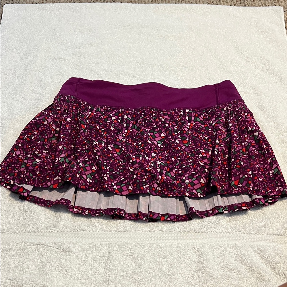 Stylish Purple Mosaic Lululemon Tennis Skirt